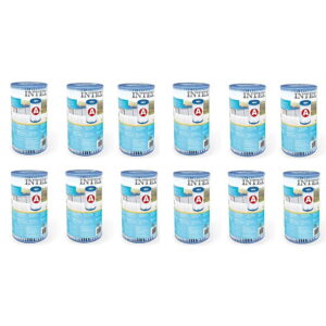 Intex 29000 Filter Cartridge Type A 12 Stuks voor Zwembad 244/305/366 cm