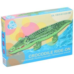 Opblaas Krokodil 139x61x23 cm